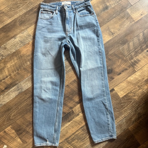 Abercrombie & Fitch Denim - Abercrombie & Fitch Sky Blue High Rise Jeans